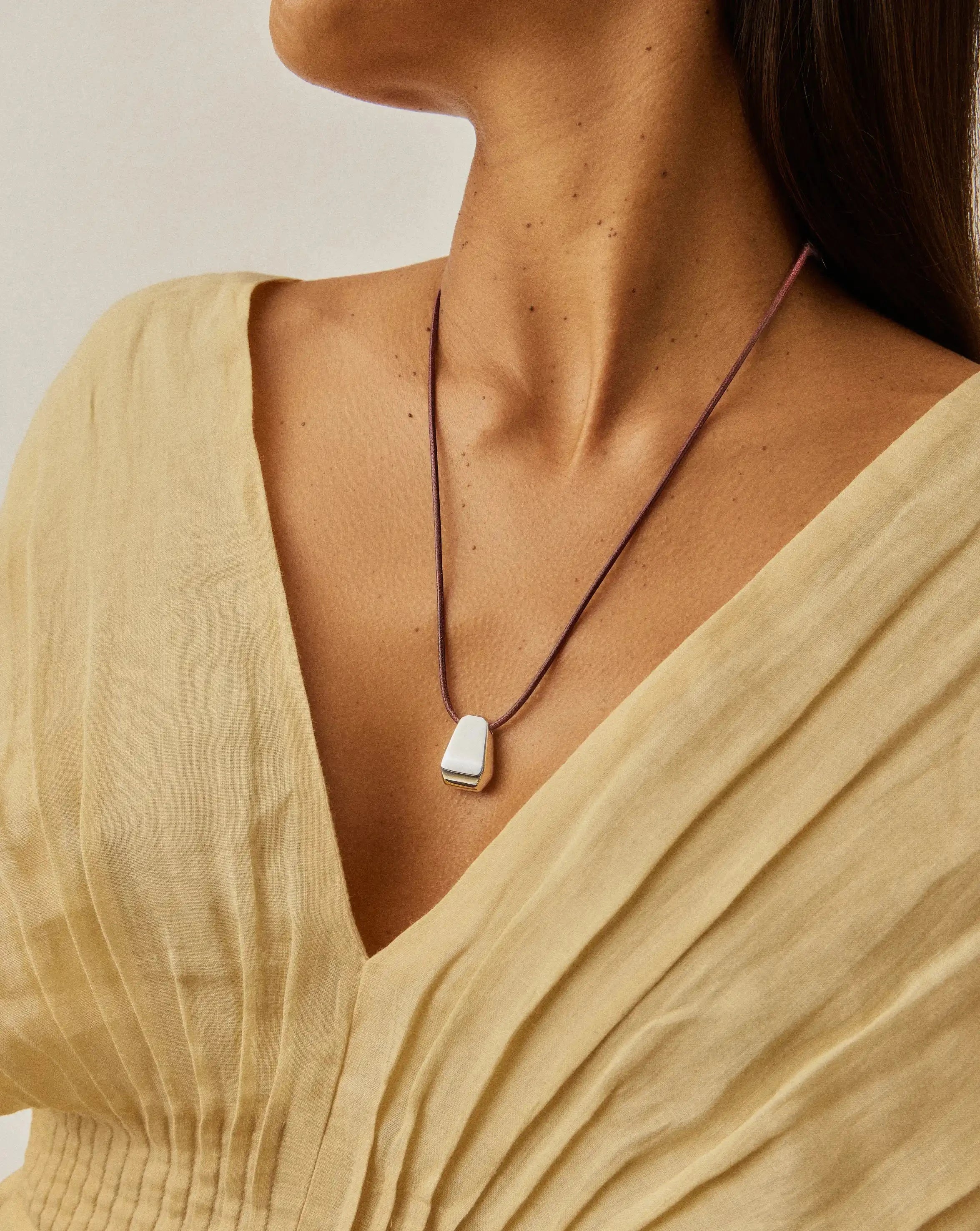 Lucy Williams Arco Cord Necklace | Silver Plated Necklaces Missoma 