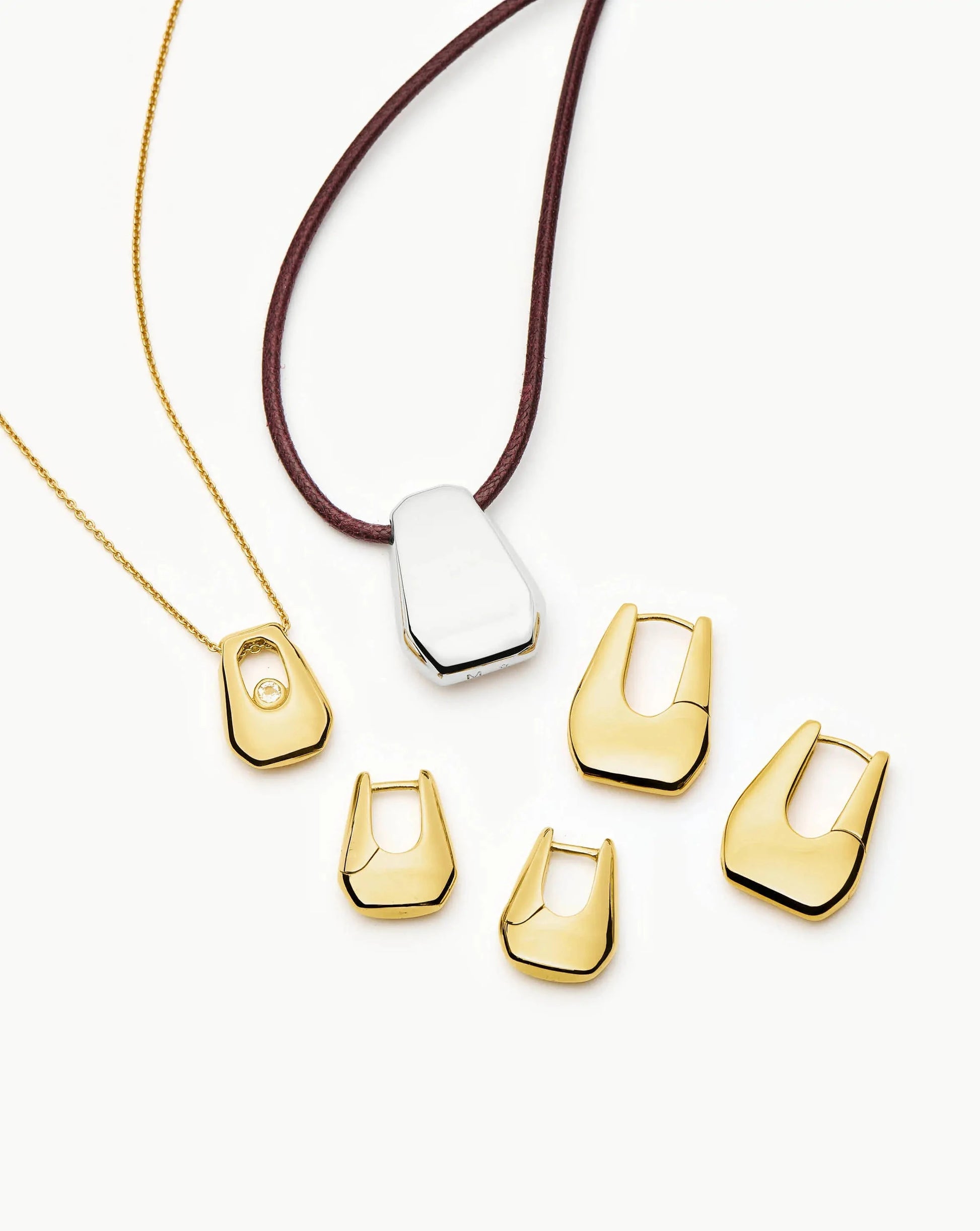 Lucy Williams Arco Pendant Necklace | 18ct Gold Vermeil Necklaces Missoma 