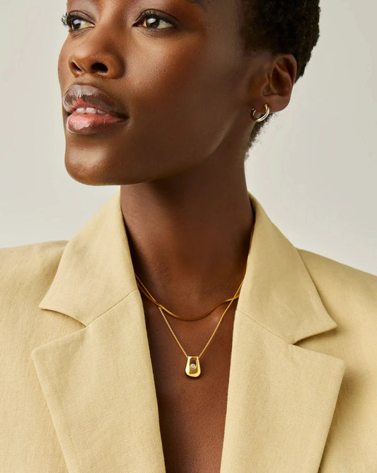 Lucy Williams Arco Pendant Necklace | 18ct Gold Vermeil Necklaces Missoma 