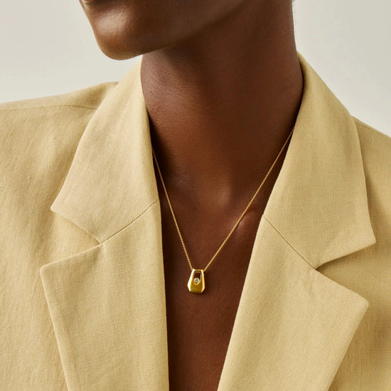 Lucy Williams Arco Pendant Necklace | 18ct Gold Vermeil Necklaces Missoma 