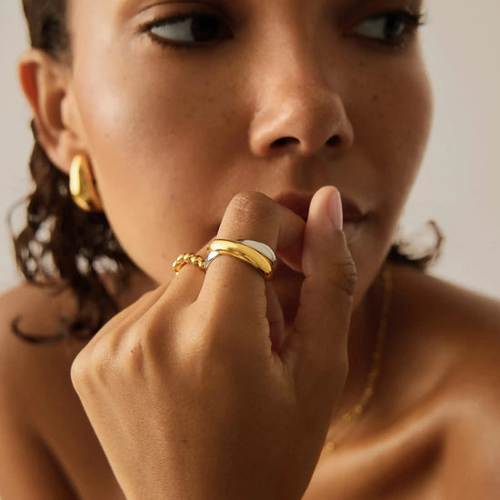 Lucy Williams Chunky Entwine Ring | Mixed Metal Rings Missoma 
