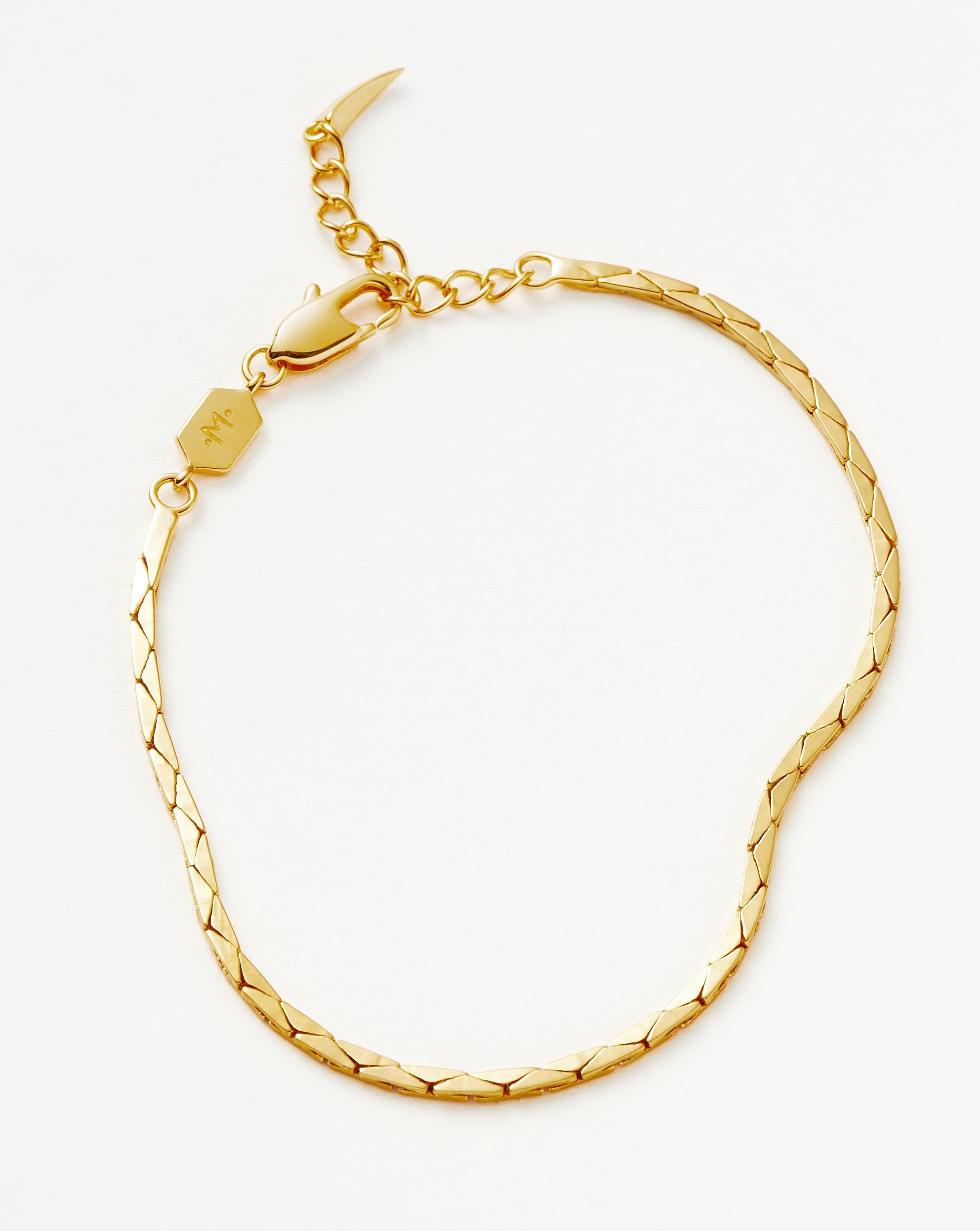 Lucy Williams Cobra Snake Chain Bracelet | 18ct Gold Plated Bracelets Missoma 