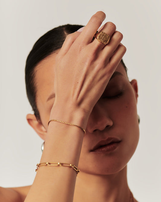 Lucy Williams Cobra Snake Chain Bracelet | 18ct Gold Plated Bracelets Missoma 