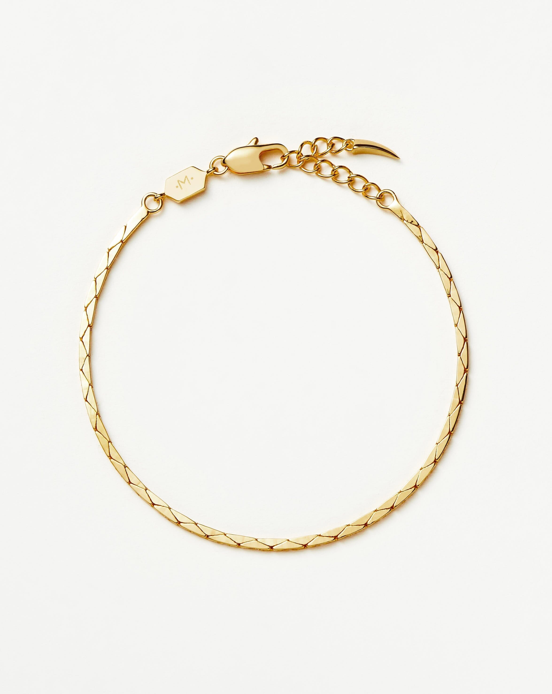 Lucy Williams Cobra Snake Chain Bracelet | 18ct Gold Plated Bracelets Missoma 
