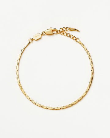 Lucy Williams Cobra Snake Chain Bracelet | 18ct Gold Plated Bracelets Missoma 