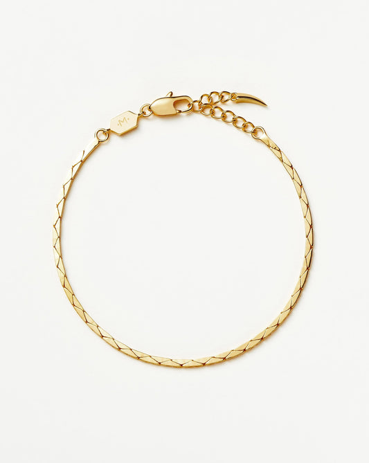 Lucy Williams Cobra Snake Chain Bracelet | 18ct Gold Plated Bracelets Missoma 