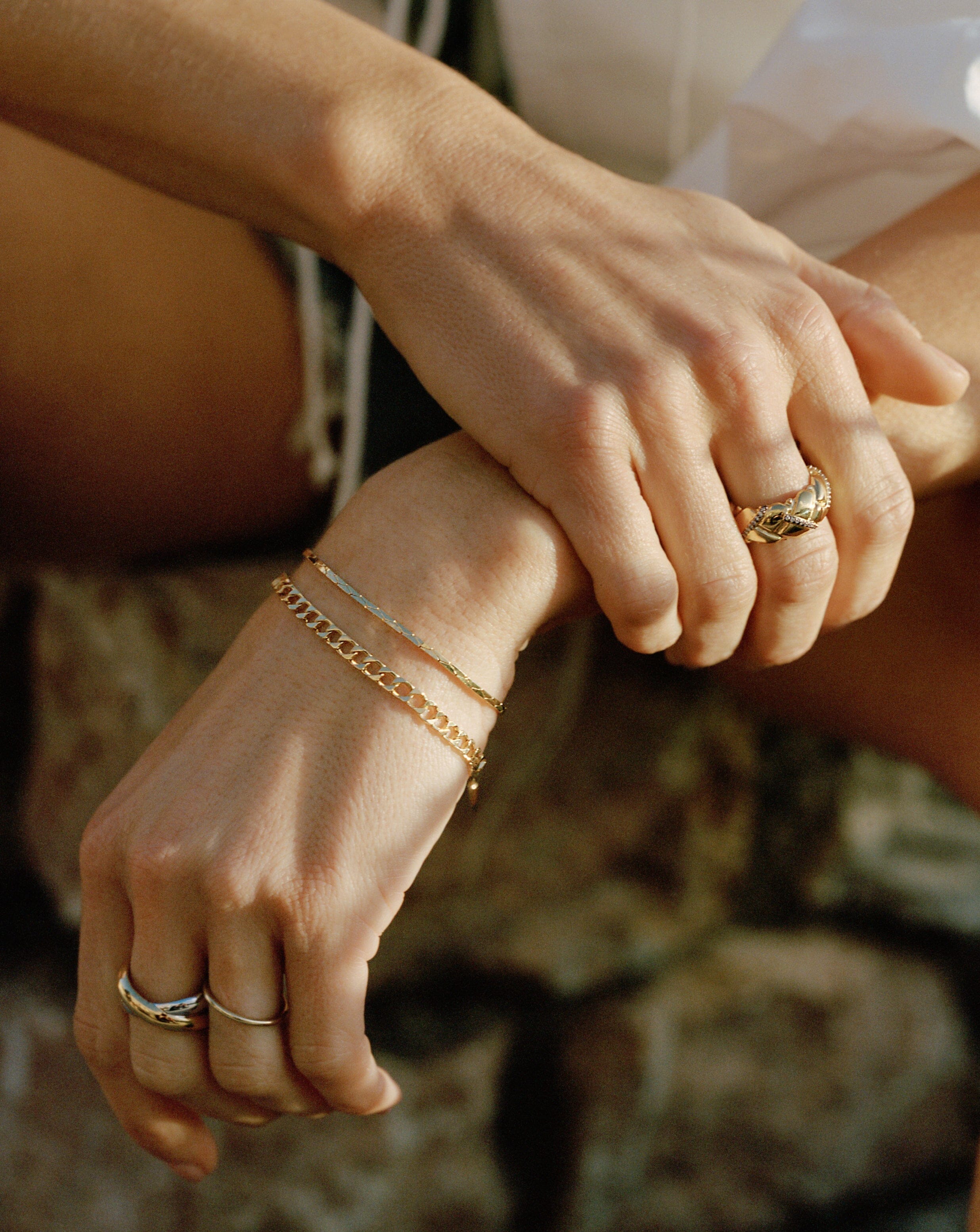 Lucy Williams Cobra Snake Chain Bracelet | 18ct Gold Plated Bracelets Missoma 
