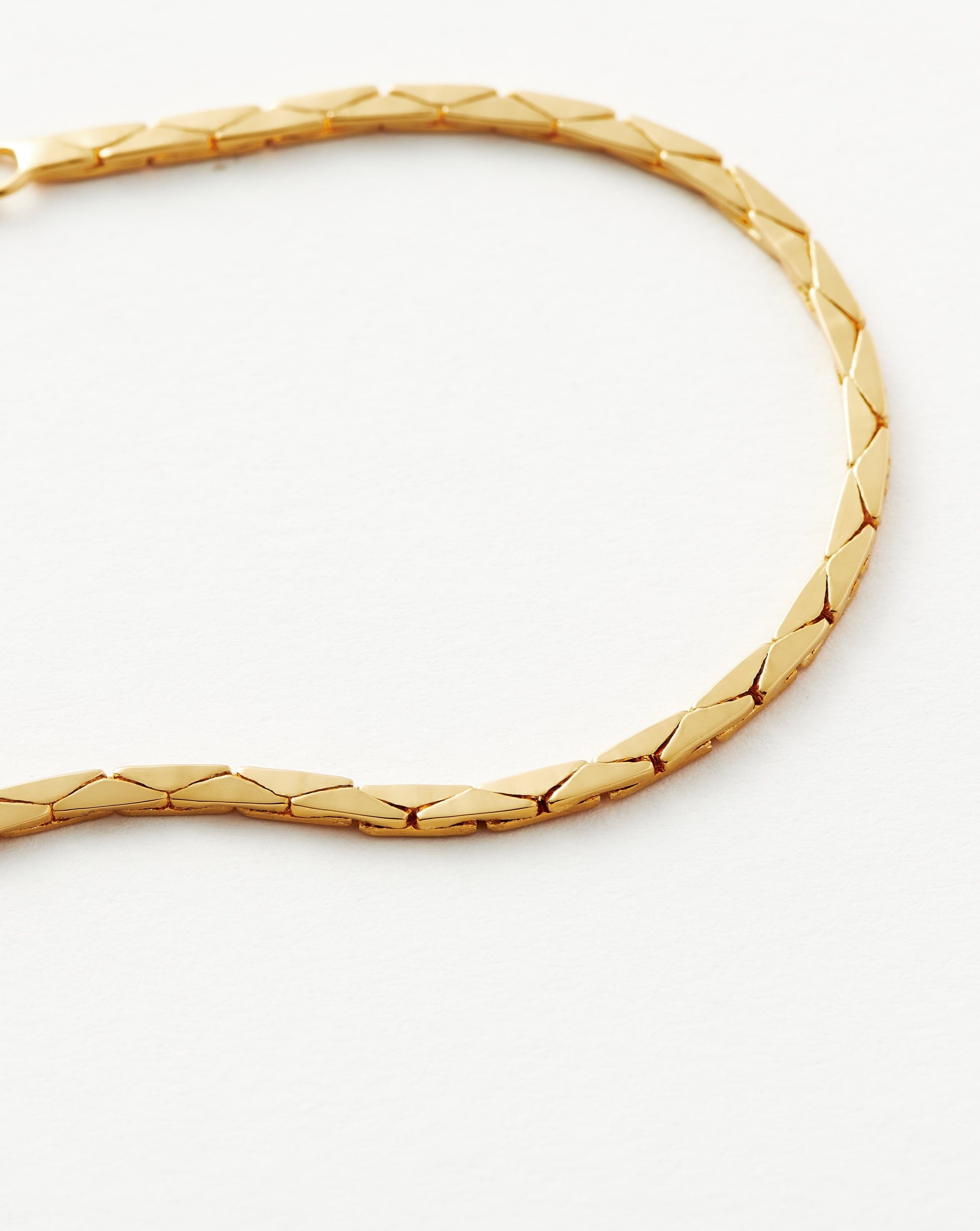 Lucy Williams Cobra Snake Chain Bracelet | 18ct Gold Plated Bracelets Missoma 