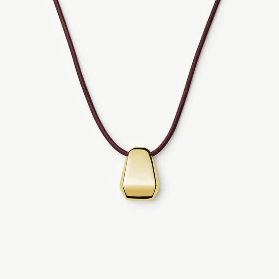 Lucy Williams Engravable Arco Cord Necklace | 18ct Gold Plated Necklaces Missoma 