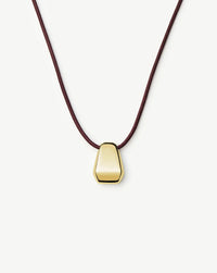 Lucy Williams Engravable Arco Cord Necklace | 18ct Gold Plated Necklaces Missoma 