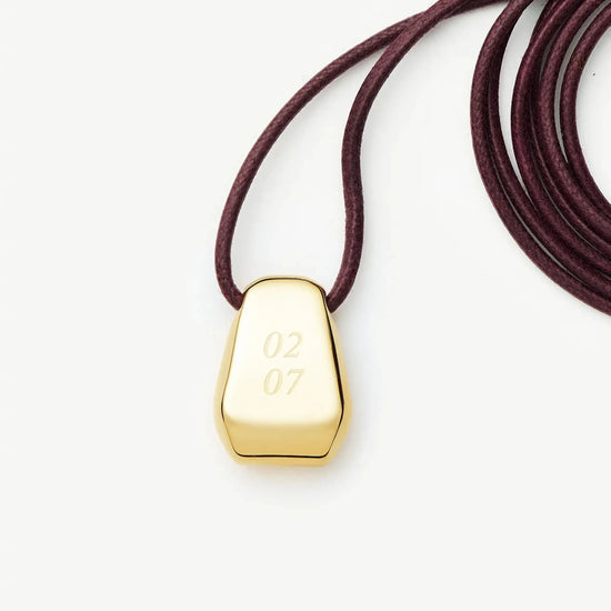 Lucy Williams Engravable Arco Cord Necklace | 18ct Gold Plated Necklaces Missoma 