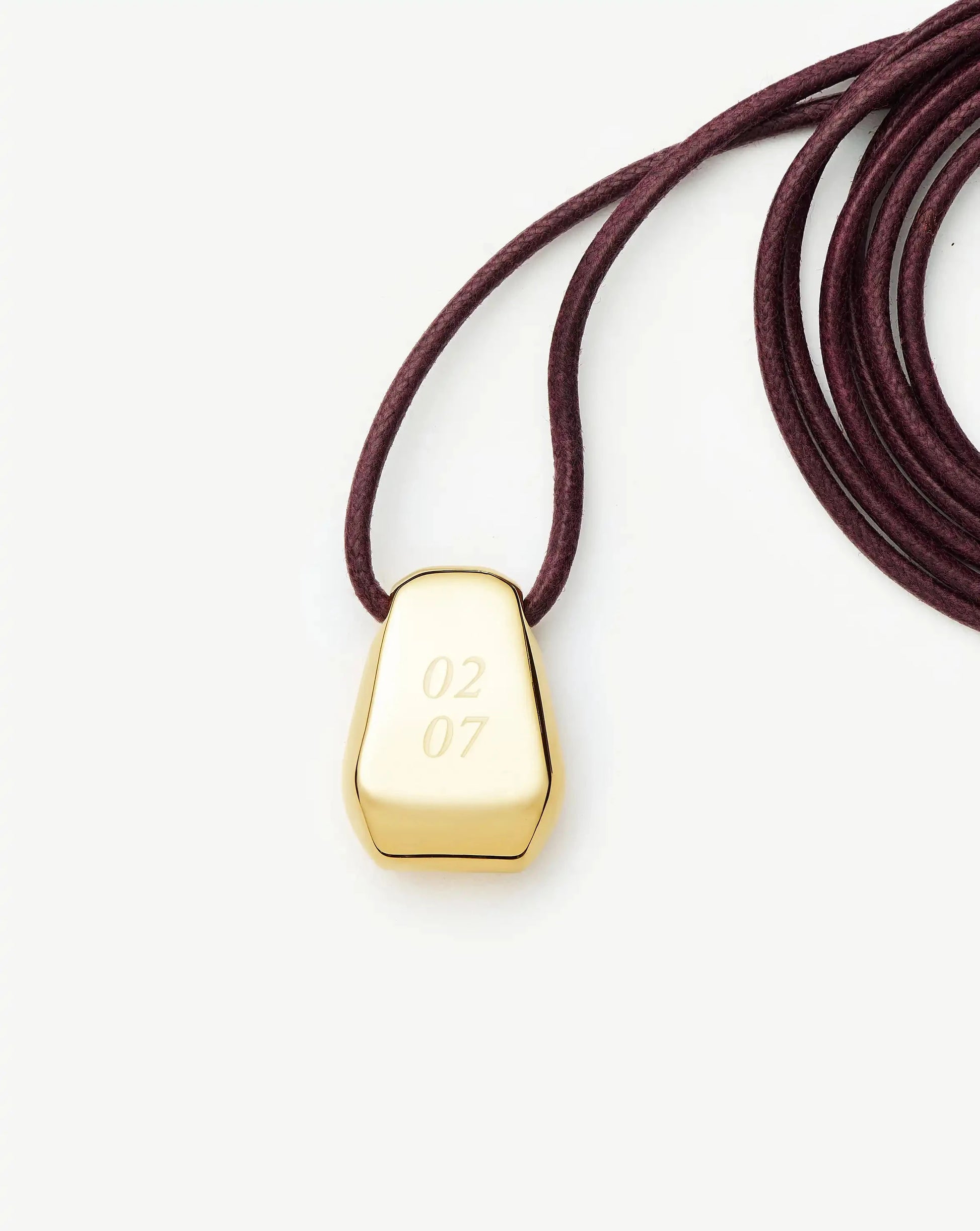 Lucy Williams Engravable Arco Cord Necklace | 18ct Gold Plated Necklaces Missoma 