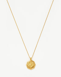 Lucy Williams Engravable Octagon Medallion Coin Necklace | 18ct Gold Plated Necklaces Missoma 