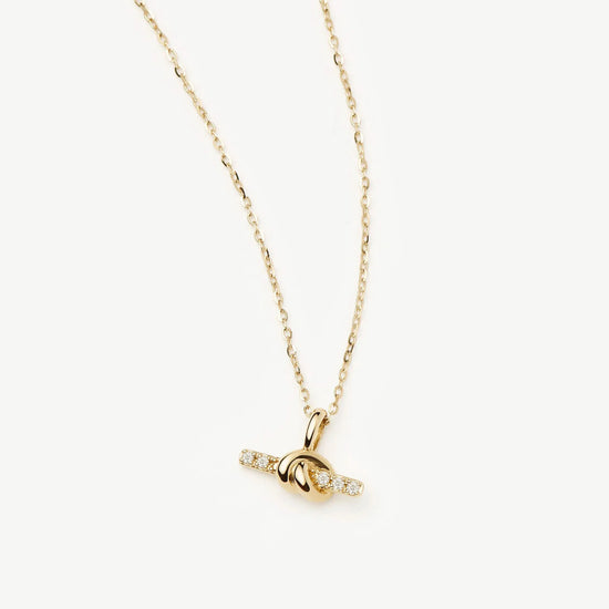 Lucy Williams Fine Diamond T-Bar Pendant Necklace | 14ct Yellow Gold Necklaces Missoma 