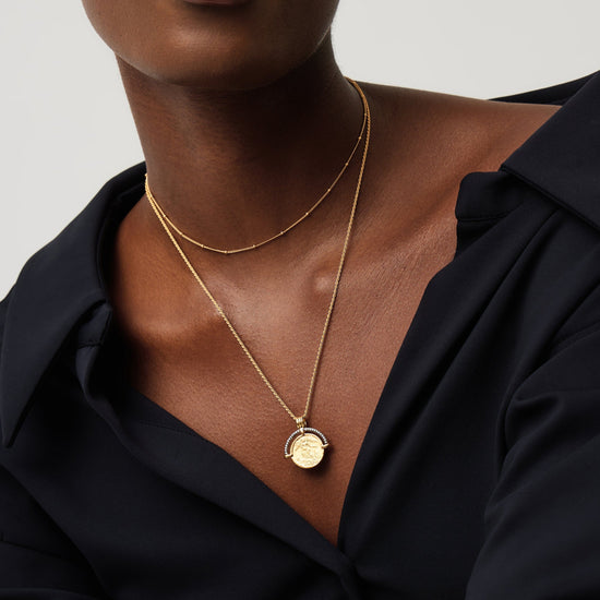 Lucy Williams Fortuna Arc Coin Necklace Necklaces Missoma 
