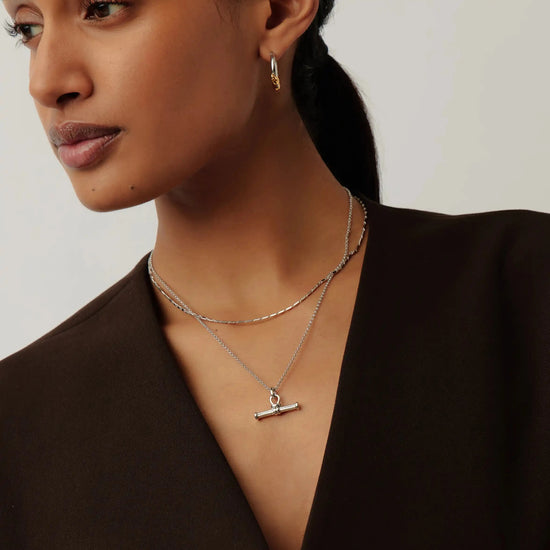 Lucy Williams Horizon & Ridge T-bar Necklace Set | Sterling Silver Layering Sets Missoma 