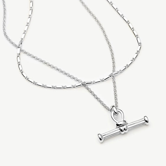 Lucy Williams Horizon & Ridge T-bar Necklace Set | Sterling Silver Layering Sets Missoma 