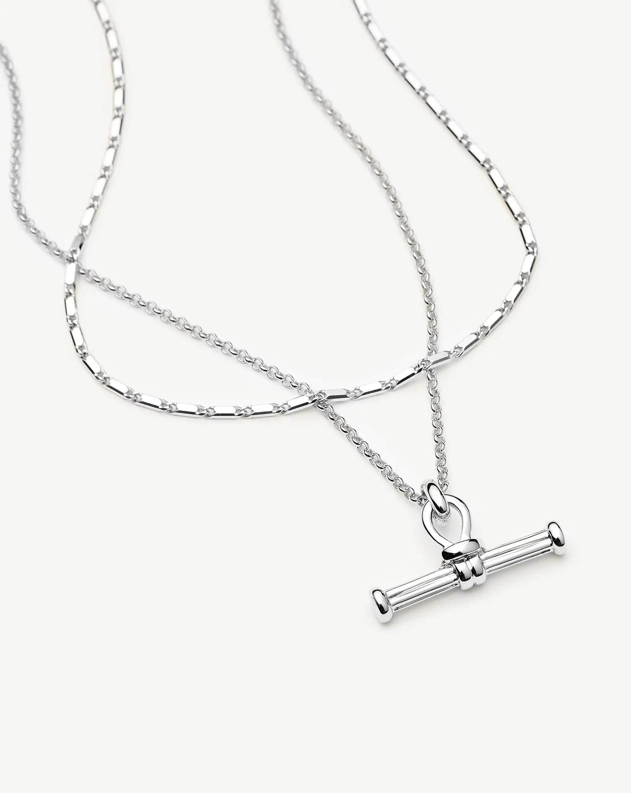 Lucy Williams Horizon & Ridge T-bar Necklace Set | Sterling Silver Layering Sets Missoma 