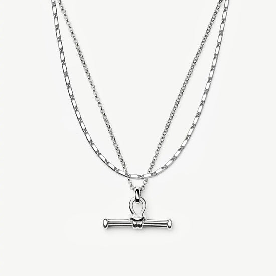 Lucy Williams Horizon & Ridge T-bar Necklace Set | Sterling Silver Layering Sets Missoma 