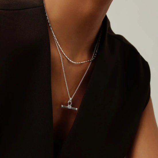 Lucy Williams Horizon & Ridge T-bar Necklace Set | Sterling Silver Layering Sets Missoma 