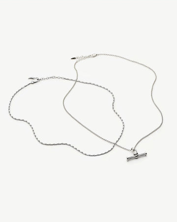 Lucy Williams Horizon & Ridge T-bar Necklace Set | Sterling Silver Layering Sets Missoma 