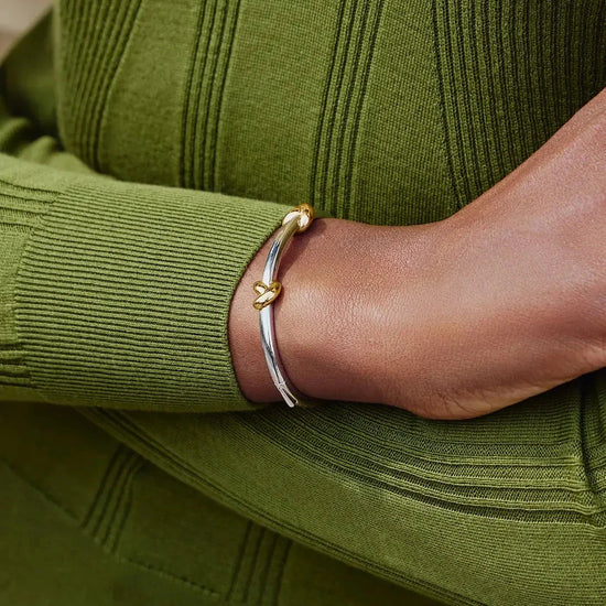 Lucy Williams Knot Hinged Bangle & Hoops Set | Mixed Metal Layering Sets Missoma 