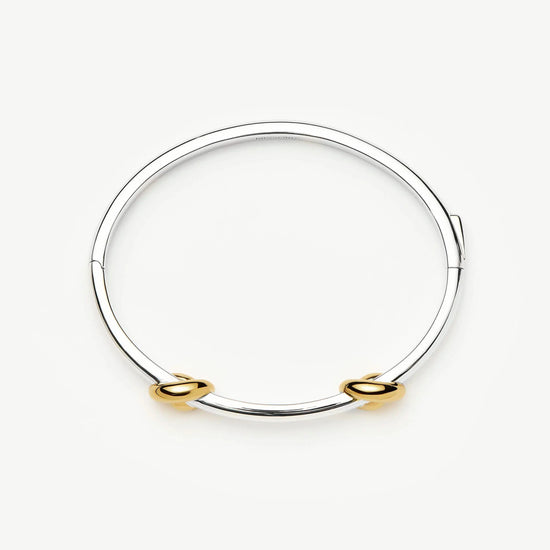 Lucy Williams Knot Hinged Bangle | Mixed Metal Bracelets Missoma 