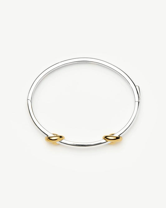 Lucy Williams Knot Hinged Bangle | Mixed Metal Bracelets Missoma 
