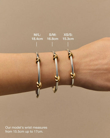 Lucy Williams Knot Hinged Bangle | Mixed Metal Bracelets Missoma 