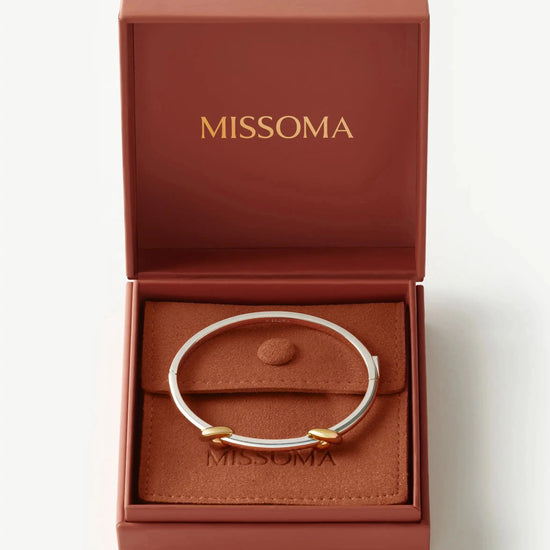 Lucy Williams Knot Hinged Bangle | Mixed Metal Bracelets Missoma 
