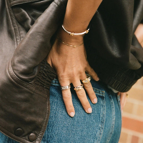 Lucy Williams Knot Hinged Bangle | Mixed Metal Bracelets Missoma 