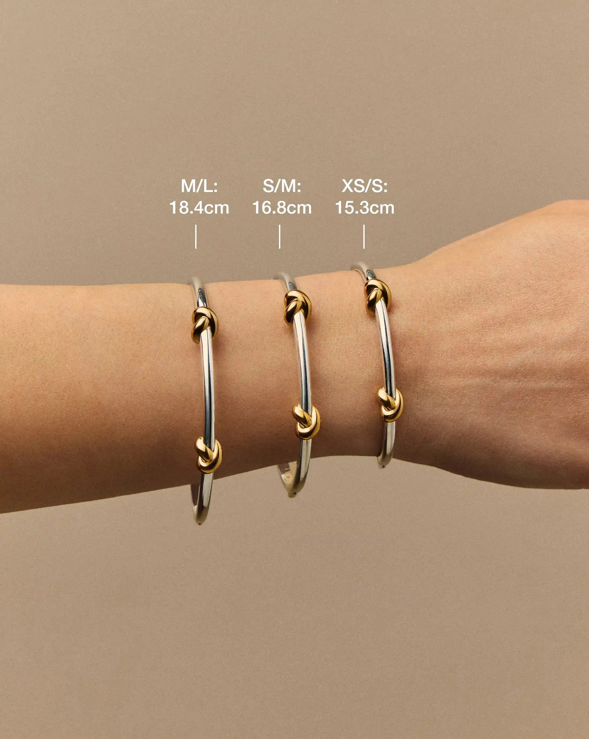 Lucy Williams Knot Hinged Bangle | Mixed Metal Bracelets Missoma 