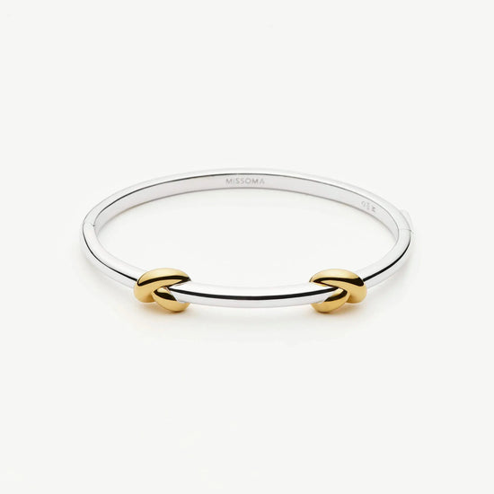 Lucy Williams Knot Hinged Bangle | Mixed Metal Bracelets Missoma 