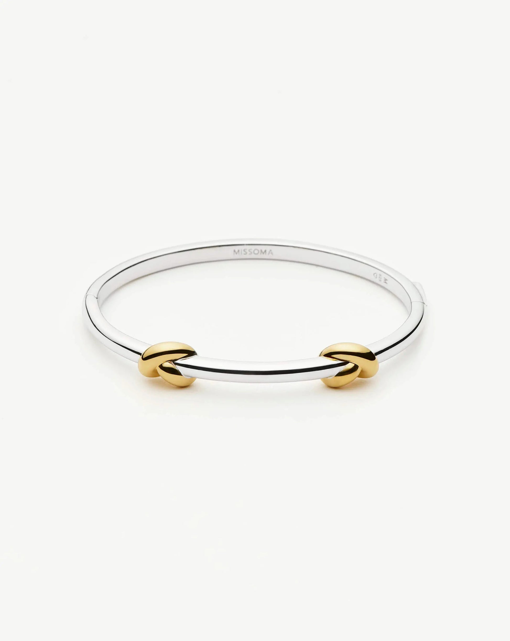 Lucy Williams Knot Hinged Bangle | Mixed Metal Bracelets Missoma 