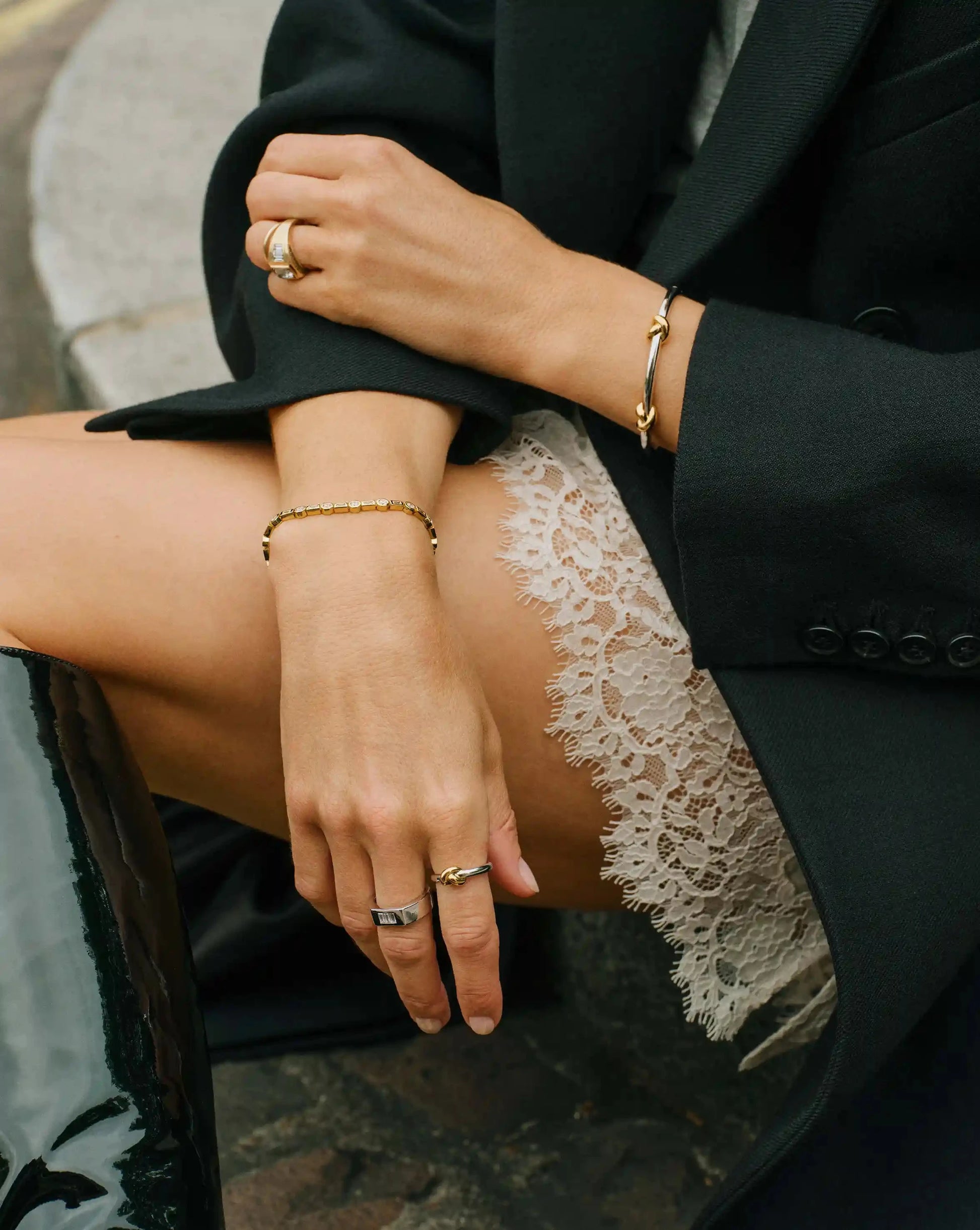 Lucy Williams Knot Stacking Ring | Mixed Metal Rings Missoma 