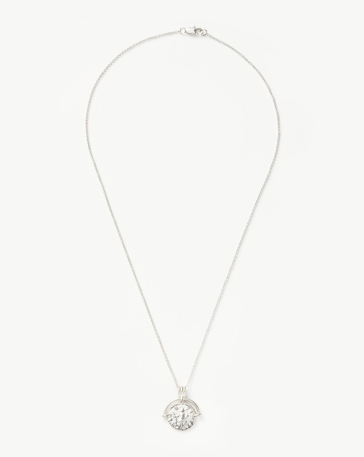 Lucy Williams Long Engravable Roman Arc Coin Necklace Necklaces Missoma 