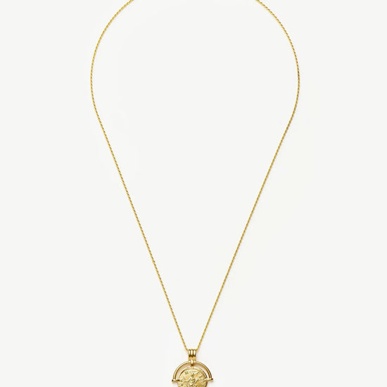 Lucy Williams Long Engravable Roman Arc Coin Necklace Necklaces Missoma 