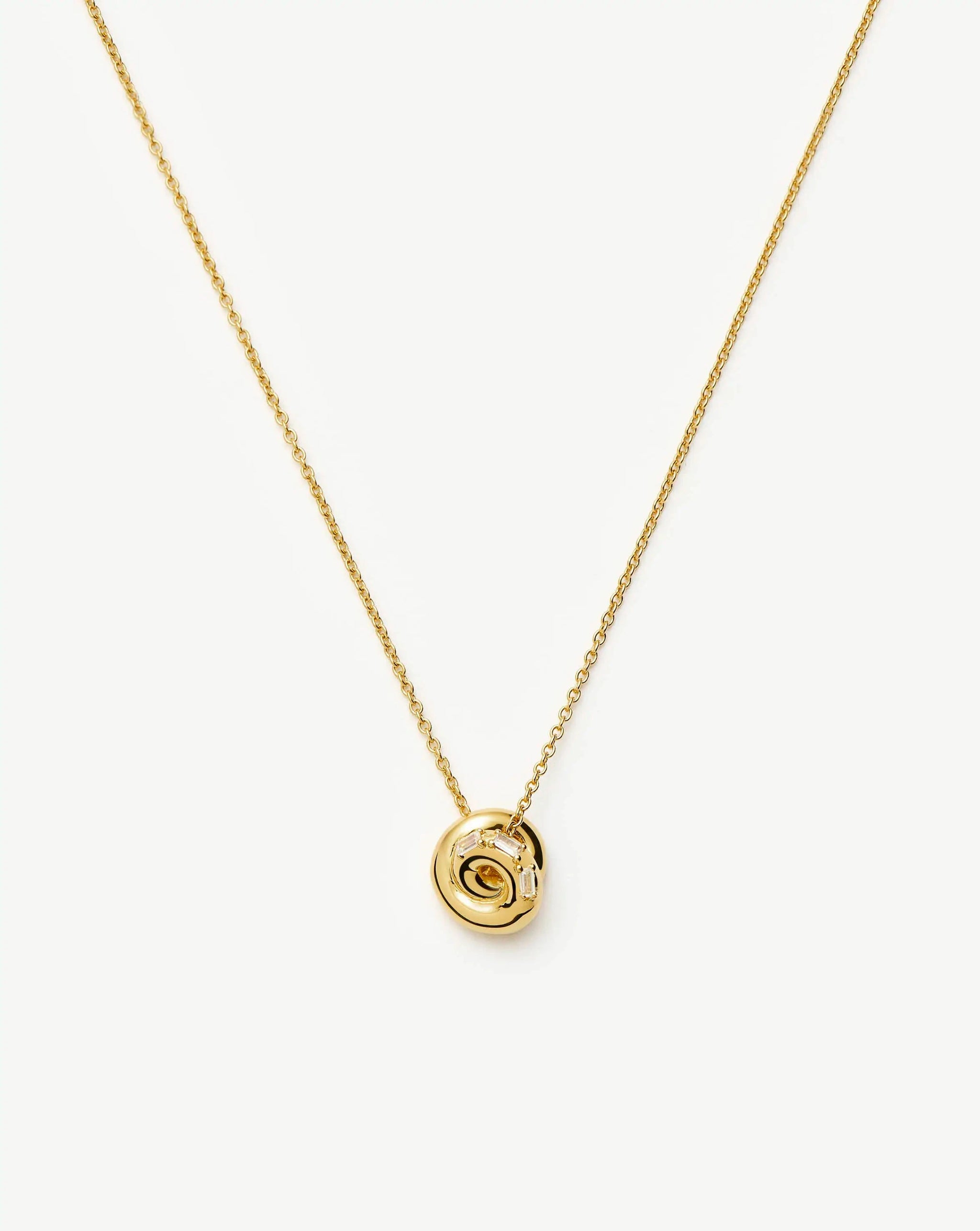 Lucy Williams Pavé Knot Pendant Necklace | 18ct Gold Plated Necklaces Missoma 