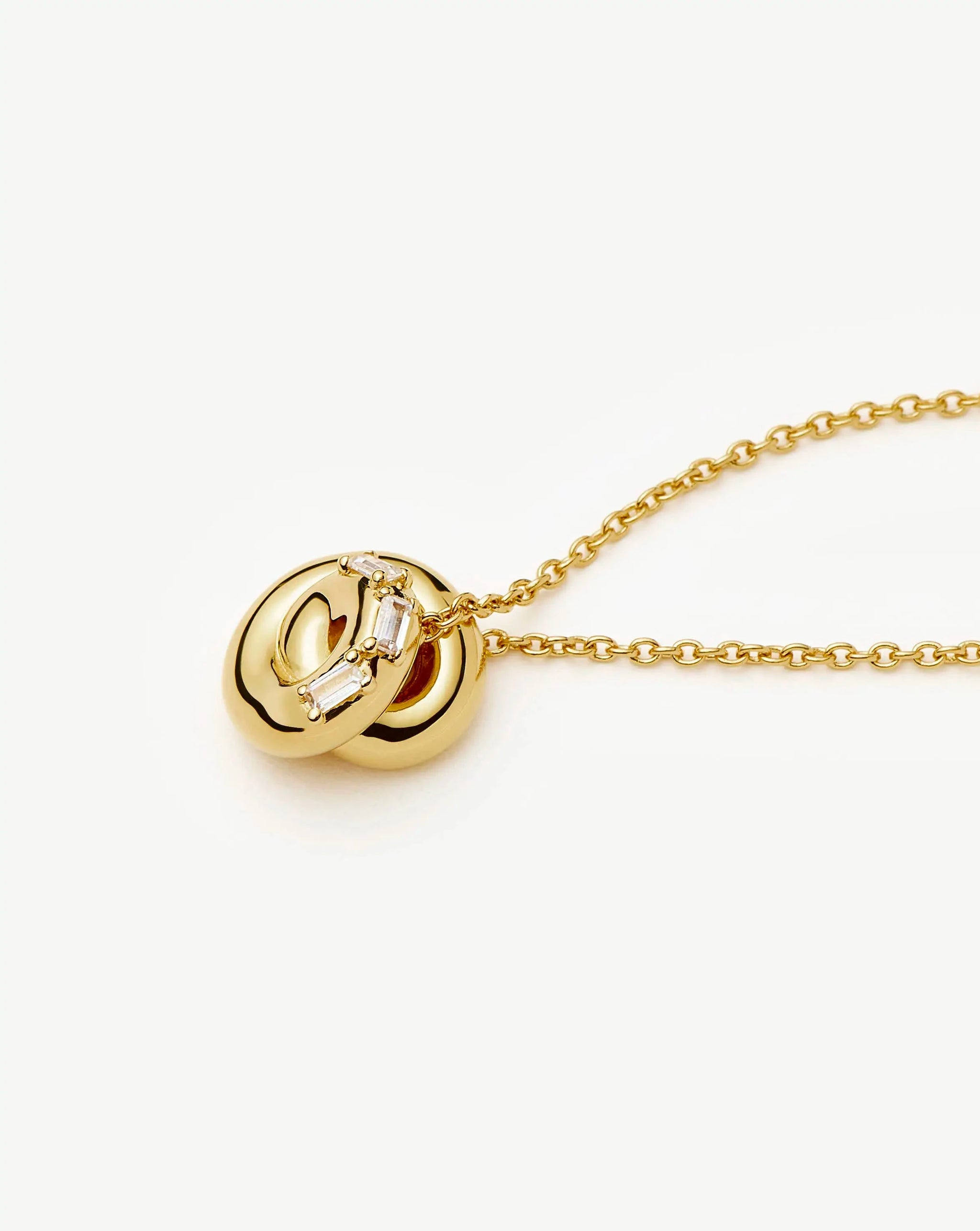 Lucy Williams Pavé Knot Pendant Necklace | 18ct Gold Plated Necklaces Missoma 