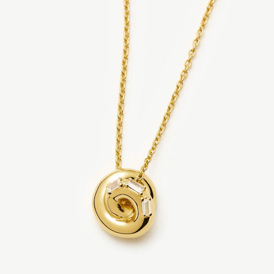 Lucy Williams Pavé Knot Pendant Necklace | 18ct Gold Plated Necklaces Missoma 