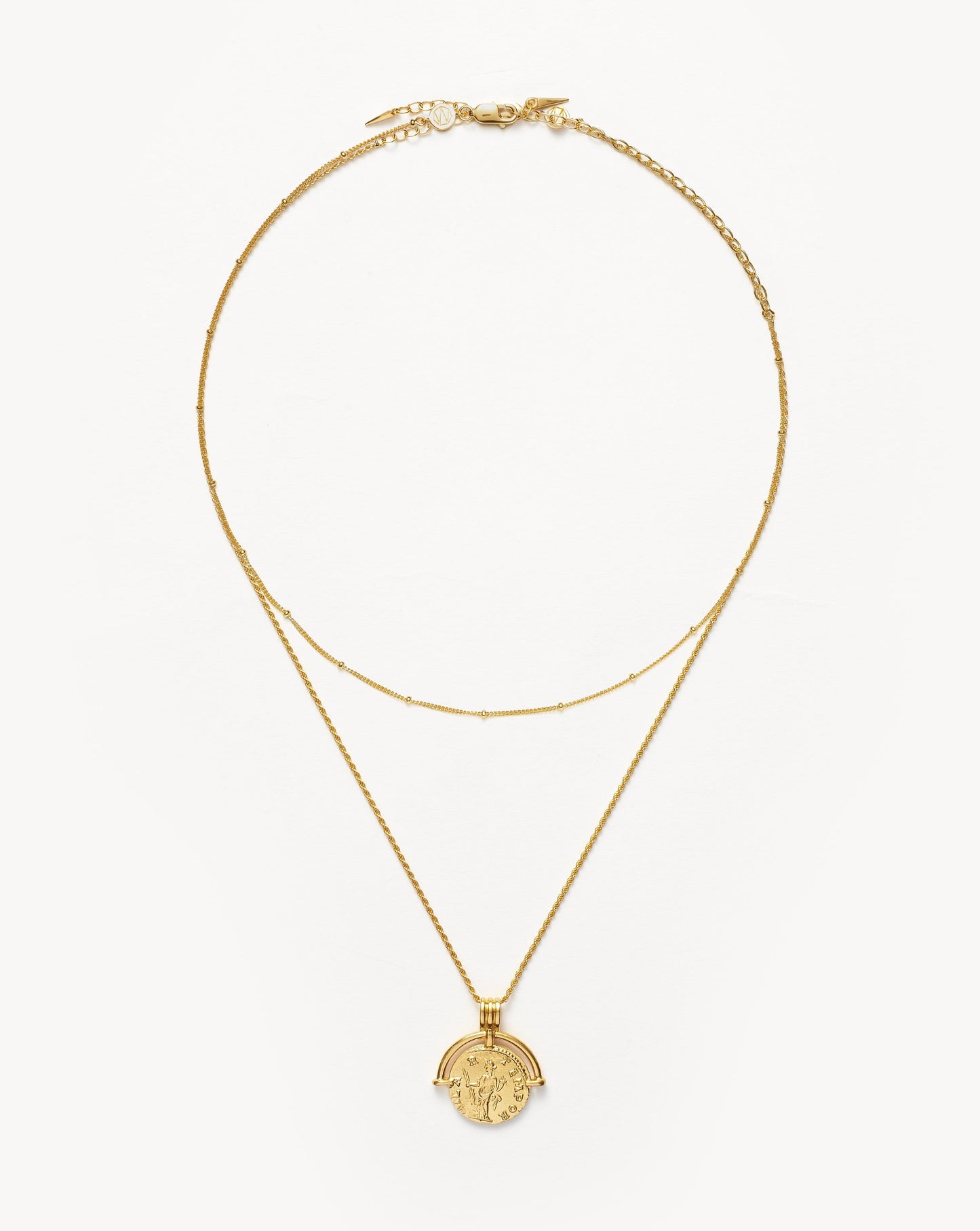 Lucy Williams Roman Arc Chain Necklace Set | 18ct Gold Vermeil Layering sets Missoma 