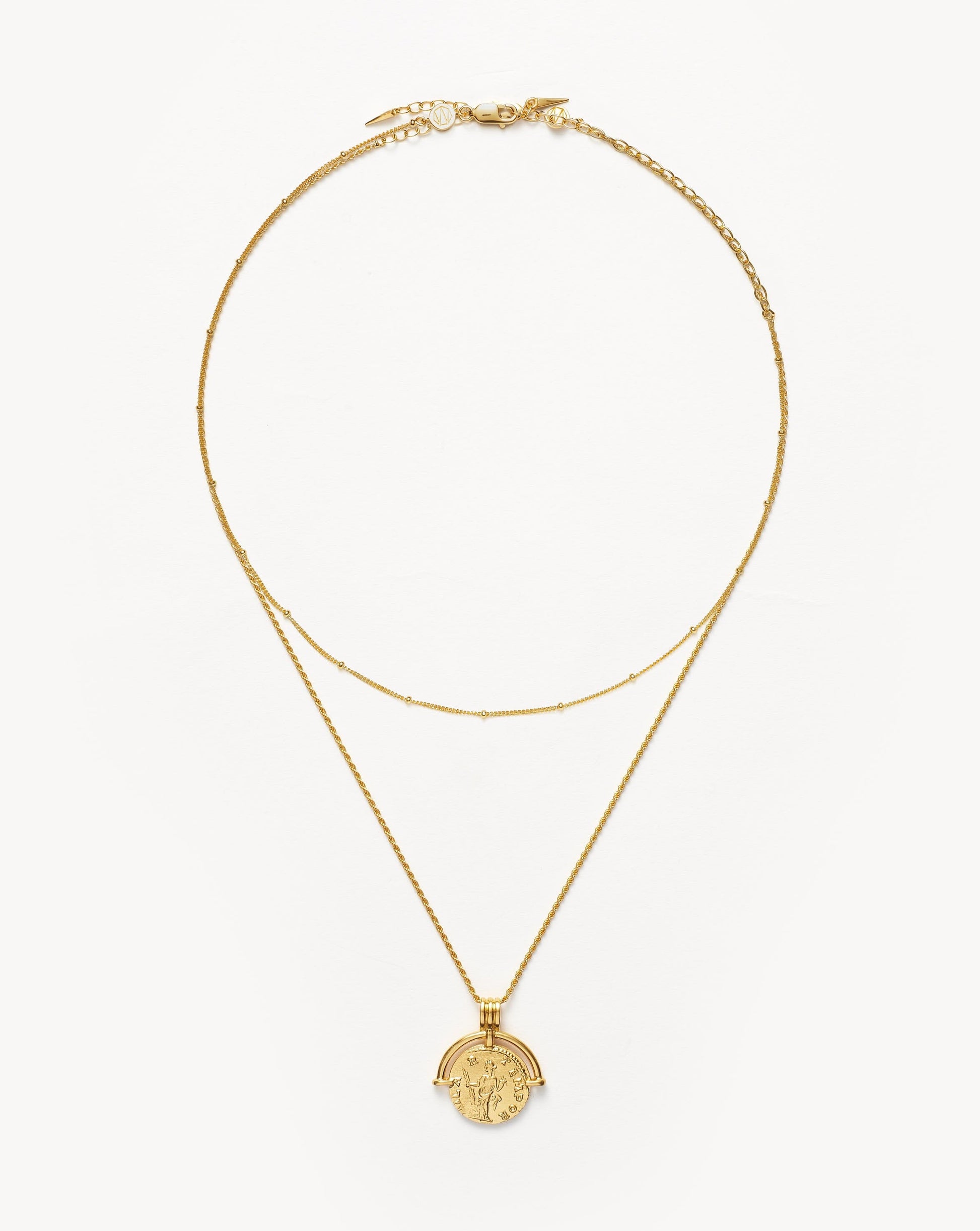 Lucy Williams Roman Arc Chain Necklace Set | 18ct Gold Vermeil Layering sets Missoma 