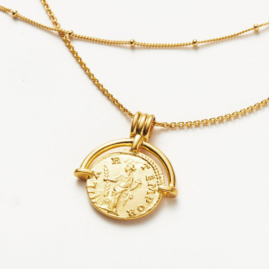 Lucy Williams Roman Arc Chain Necklace Set | 18ct Gold Vermeil Layering sets Missoma 