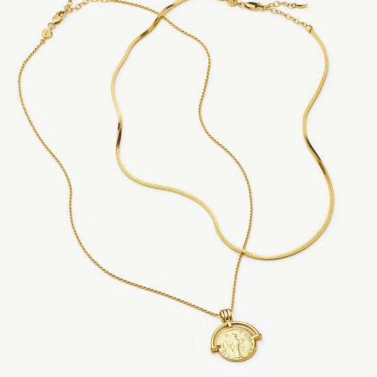 Lucy Williams Roman Arc & Snake Necklace Set | 18ct Gold Plated / 18ct Gold Plated Vermeil Necklaces Missoma 