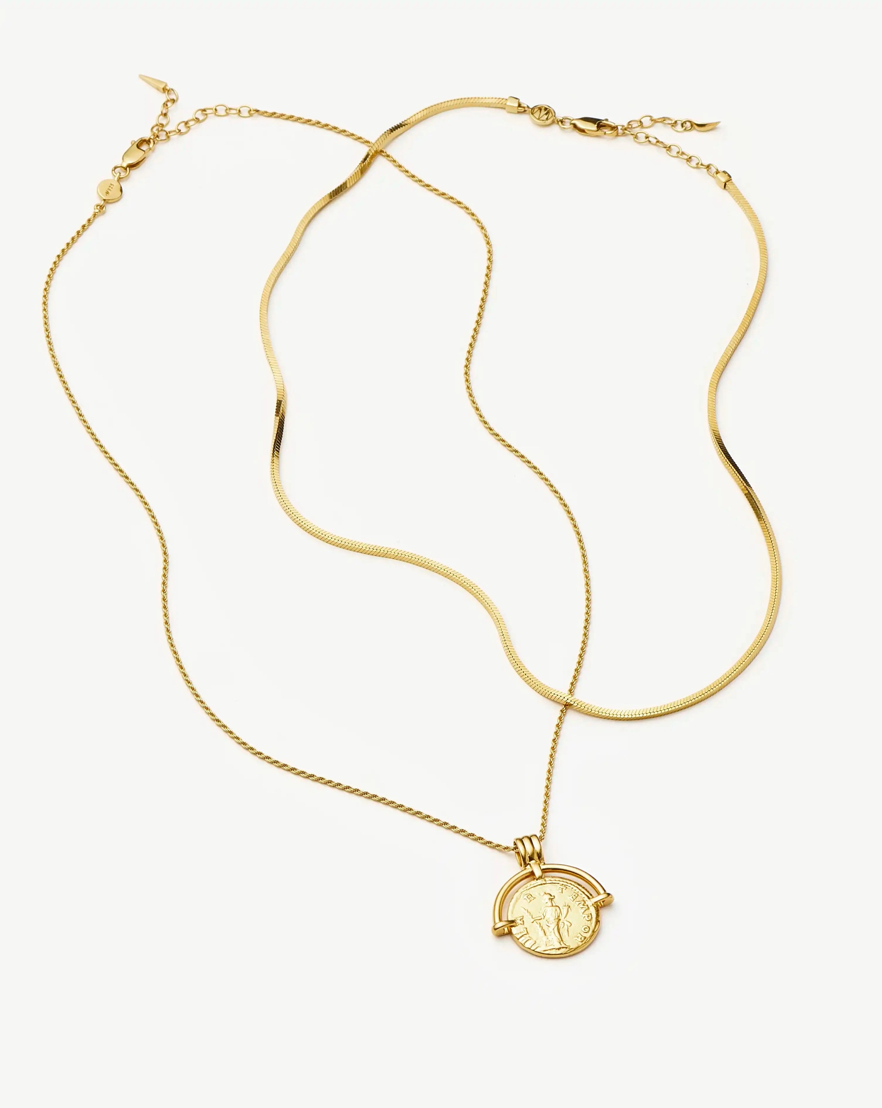Lucy Williams Roman Arc & Snake Necklace Set | 18ct Gold Plated / 18ct Gold Plated Vermeil Necklaces Missoma 