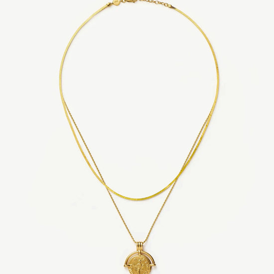 Lucy Williams Roman Arc & Snake Necklace Set | 18ct Gold Plated / 18ct Gold Plated Vermeil Necklaces Missoma 