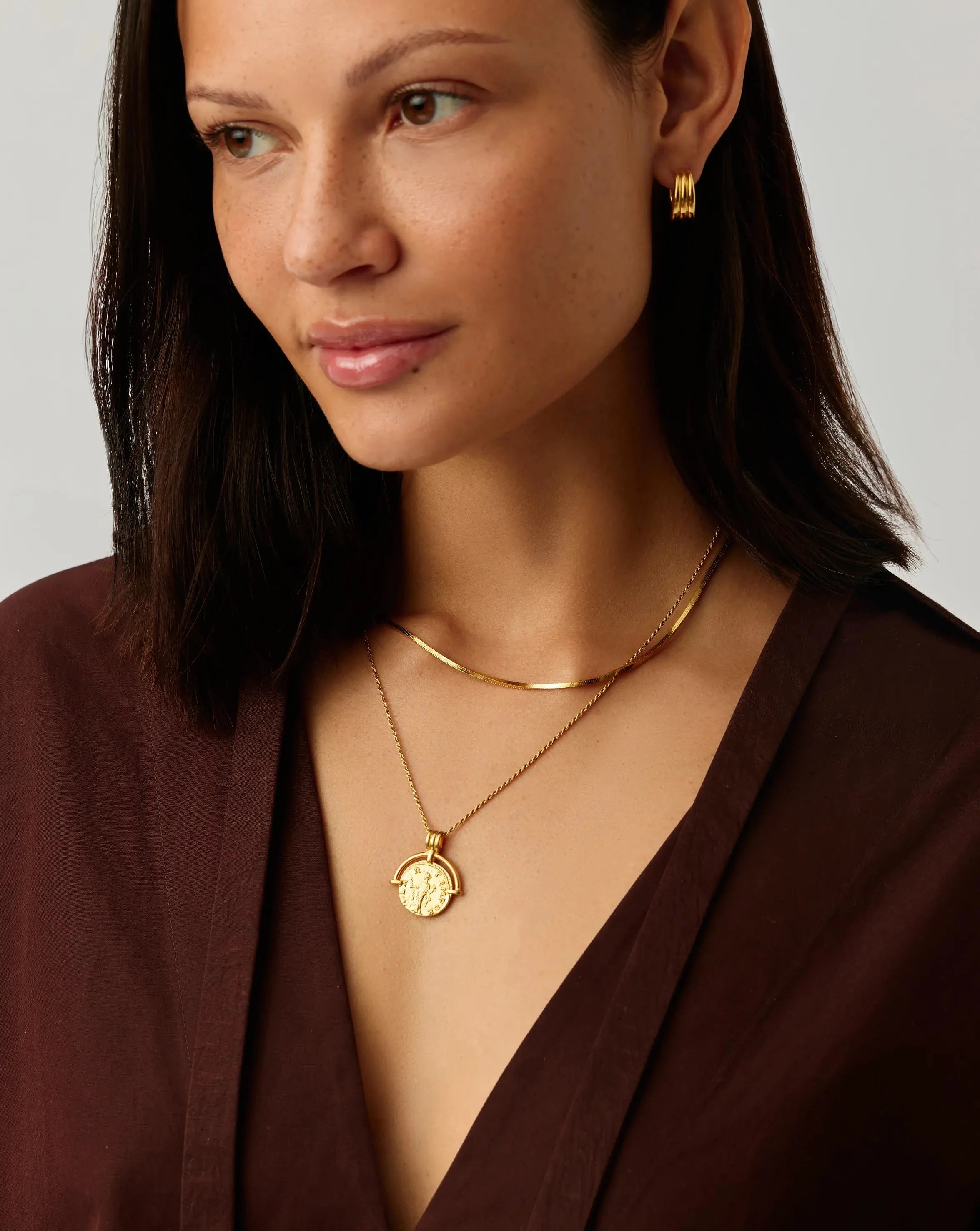 Lucy Williams Roman Arc & Snake Necklace Set | 18ct Gold Plated / 18ct Gold Plated Vermeil Necklaces Missoma 