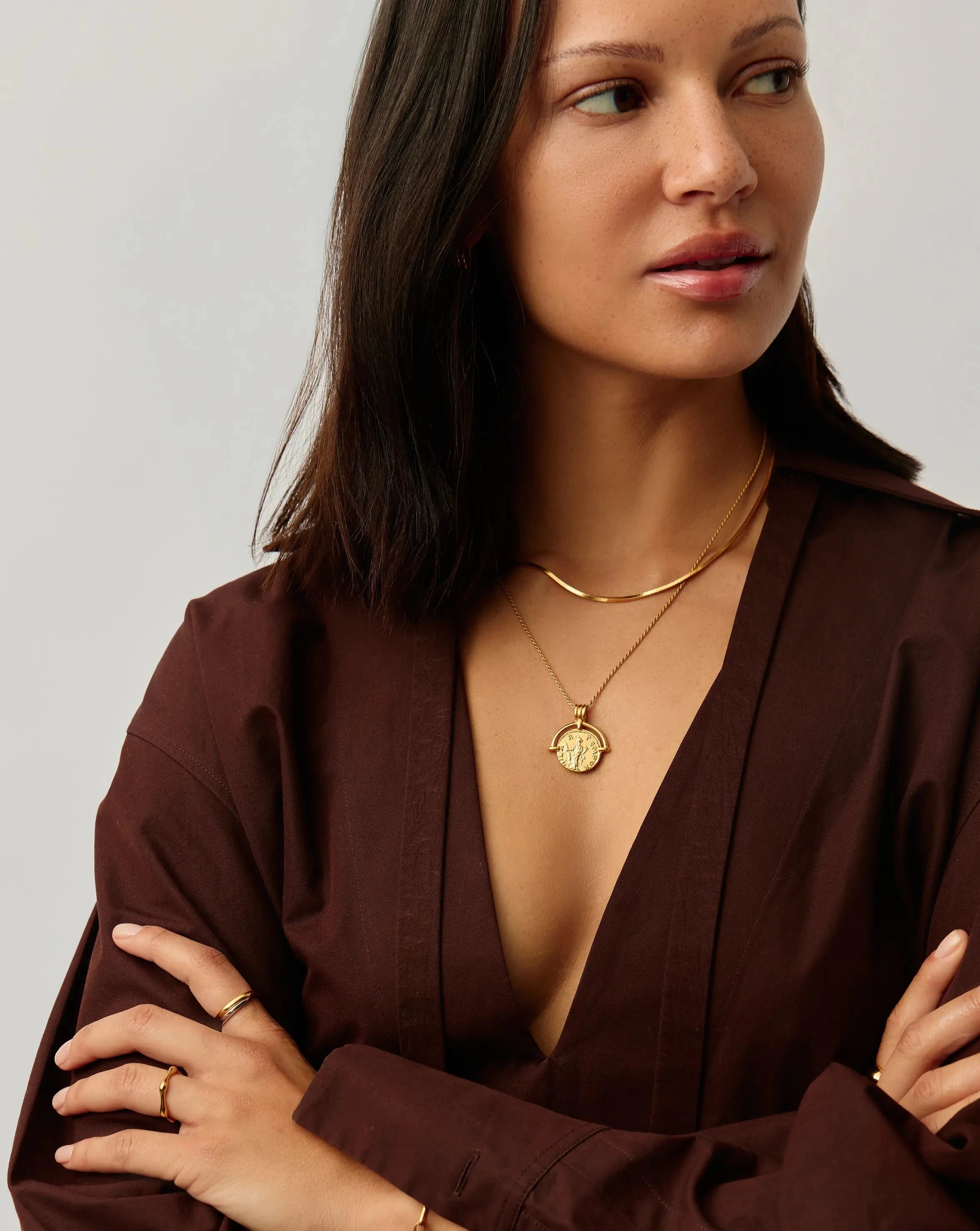 Lucy Williams Roman Arc & Snake Necklace Set | 18ct Gold Plated / 18ct Gold Plated Vermeil Necklaces Missoma 