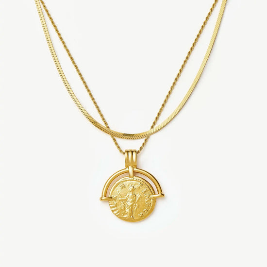 Lucy Williams Roman Arc & Snake Necklace Set | 18ct Gold Plated / 18ct Gold Plated Vermeil Necklaces Missoma 