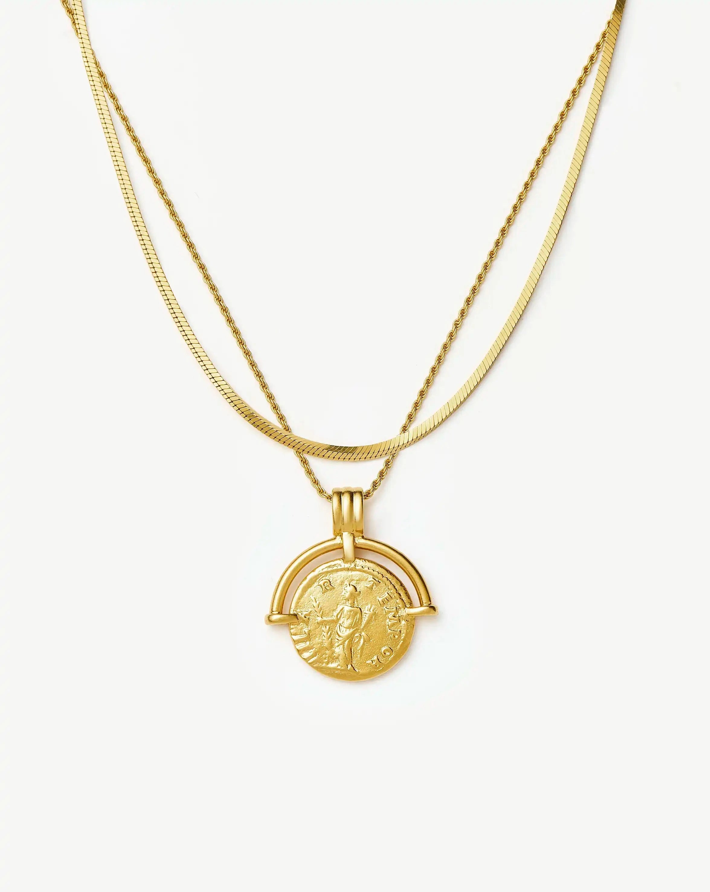 Lucy Williams Roman Arc & Snake Necklace Set | 18ct Gold Plated / 18ct Gold Plated Vermeil Necklaces Missoma 